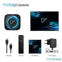 Смарт ТВ приставка VONTAR H618 8K 4/64 Android 12 Smart TV SBB