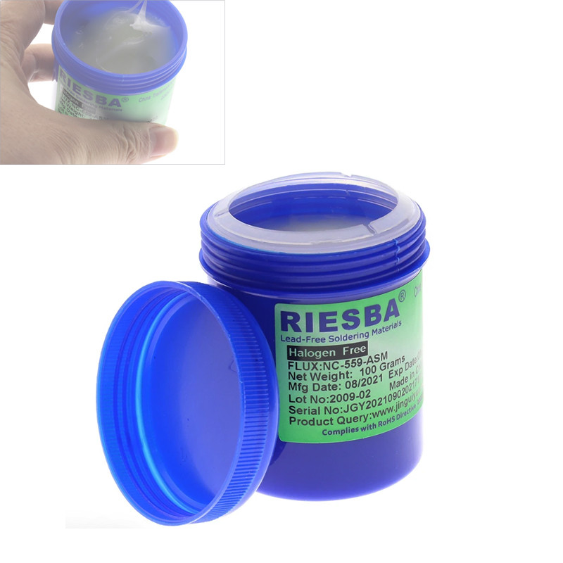 Флюс гель для пайки безвідмивний 100г, NC-559-ASM, фото 1