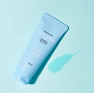 Нічна маска від зморшок з колагеном J:ON Collagen Універсальний Solution Sleeping Pack 50 грам