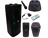 Портативна Bluetooth колонка з радіо, мікрофоном та караоке Bass Polska BH 15946, фото 6