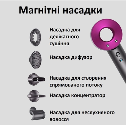 Профессиональный компактный фен мощностью 1600 вт с ионизацией DYS A ...