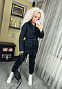 Стильний осінній жіночий костюм. Якісний повсякденний теплий практичний жіночий брючний костюм фліс"Дженні", фото 5