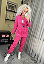 Стильний осінній жіночий костюм. Якісний повсякденний теплий практичний жіночий брючний костюм фліс"Дженні", фото 4