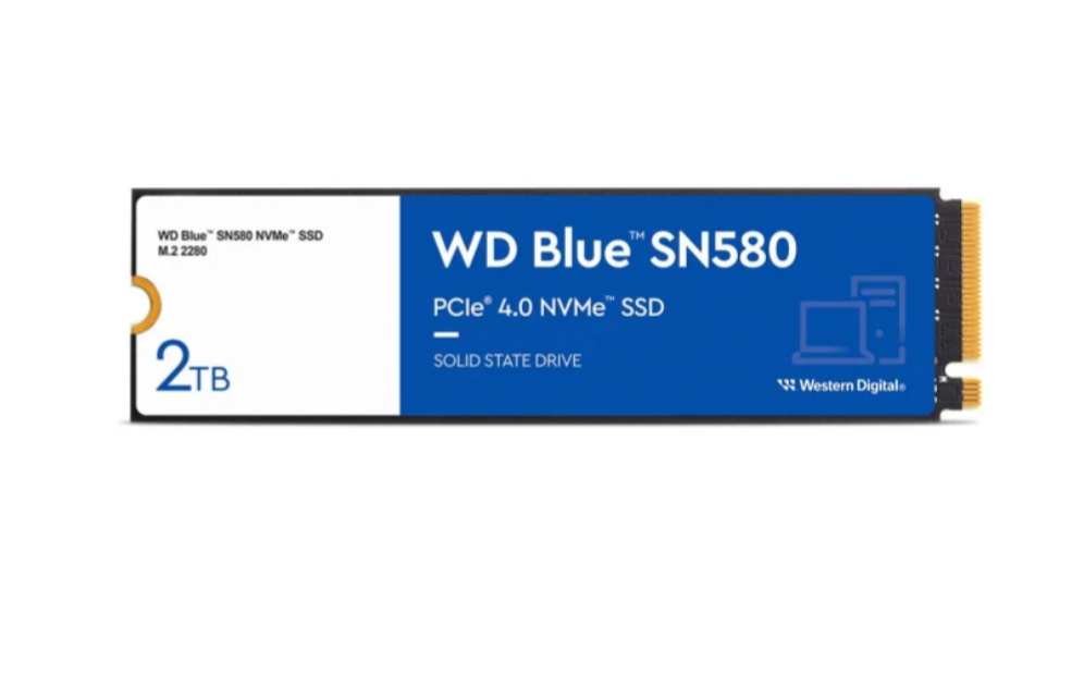 WD 2TB M.2 PCIe Gen4 NVMe Blue SN580 (WDS200T3B0E)