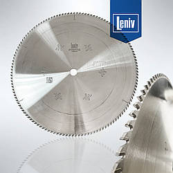 Диск пильний Leniv D550 d32 z132 ALU GA твердосплавні зуби, чистий різ для розпилу твердих м'яких порід дереви