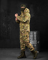 Тактический зимниий костюм Горка мультикам саржа Комплект военный куртка штаны на флисе XL