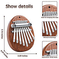 Калимба, 8 клавиш, натуральное дерево, нержавейка. Оригинал!