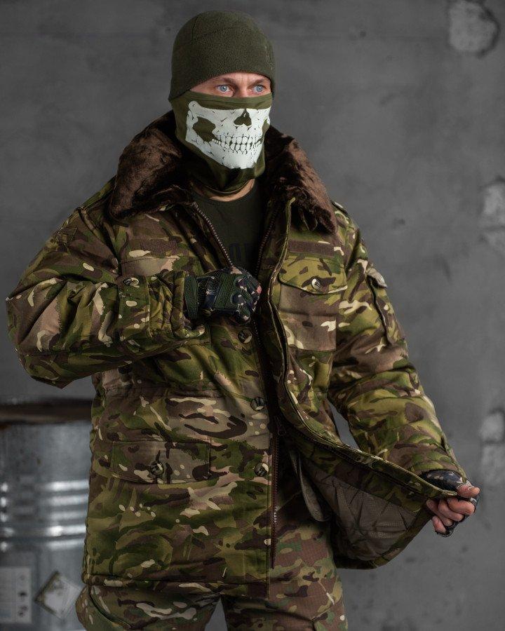 Зимняя куртка Colonel, армейский бушлат с капюшоном, тактическая куртка мультикам для ВСУ - фото 5 - id-p2069343548