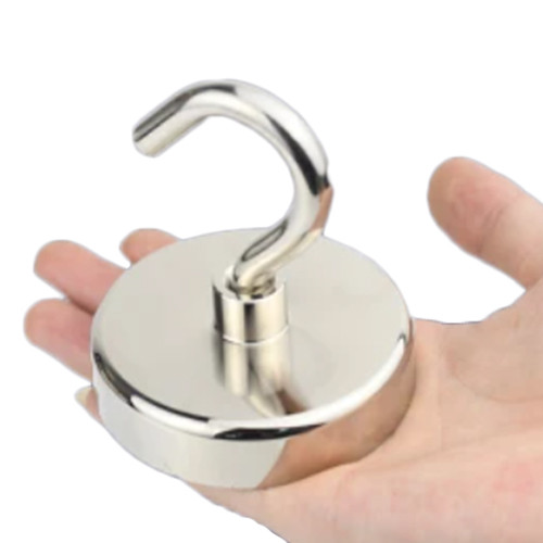 Неодимовий магніт пошуковий з гачком 75x18мм N52 до 150кг, максимальна температура 80 °C, вага 680 г