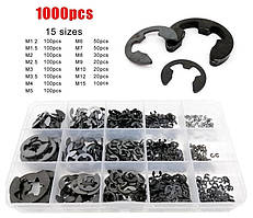 Набір Стопорних Шайб Швидкознімний Ø 1.2-15 мм 1000 шт DIN 6799 Spec (SP-0681000)