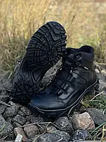 Ботинки тактические "UKR-TEC", берцы армейские, военные, чорные, кожаные, зимние, р-ры 39-45