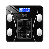 Розумні підлогові смарт ваги з програмою для смартфона через bluetooth Bass Polska BH 10101 Black (чорні), фото 4
