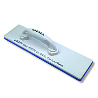 Тертка з шорсткою губкою шліфувальна пластикова 10/37 см Short Plastering Float, біла (319)