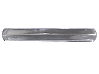 Світловідбивний браслет флікер самозакривається, матово-білий, 22 см (130101)