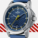 Металевий чоловічий класичний годинник naviforce з каучуковим ремінцем, фото 4