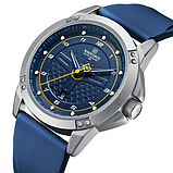 Металевий чоловічий класичний годинник naviforce з каучуковим ремінцем, фото 10
