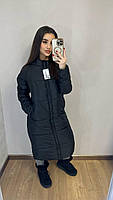 Жіноча зимова куртка-пальто з капюшоном, фото 7