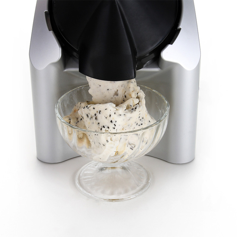 Мороженица автоматическая сорбетница Yonauas JG-01 Черно-серебристая, машинка для фруктового мороженого (TO) - фото 3 - id-p1668132232