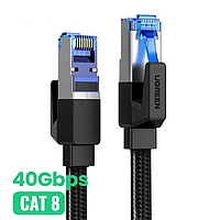Hdmi кабель для телевизора Ugreen NW190 3 метра 40 Гбит\с Ethernet RJ45 Cat 8 плоский SCC