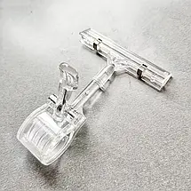 Цінникотримач на великій прищіпці Універсальний, Цінникоутримувач з широким затискачем 11см (5101), фото 3