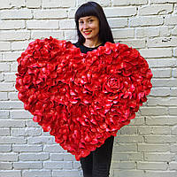 Декор до дня святого Валентина- червоне серце 80 см