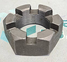 Гайка КАМАЗ пальца реактивного М30х1,5 (корончата анодована) FORSTAL