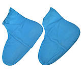 Гумові бахіли на взуття від дощу, блакитні (розмір М, L), фото 2