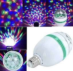 Лампа Full color rotating LedMini Party Light — це чарівні відблиски різнобарвних фарб