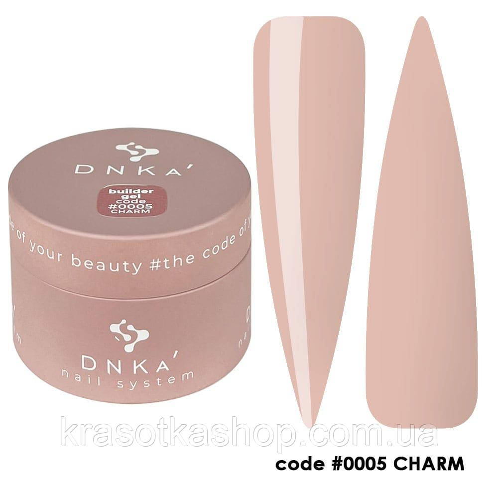 DNKa’ Гель для нігтів Builder Gel №0005 Charm Коричневий, 30мл, фото 1