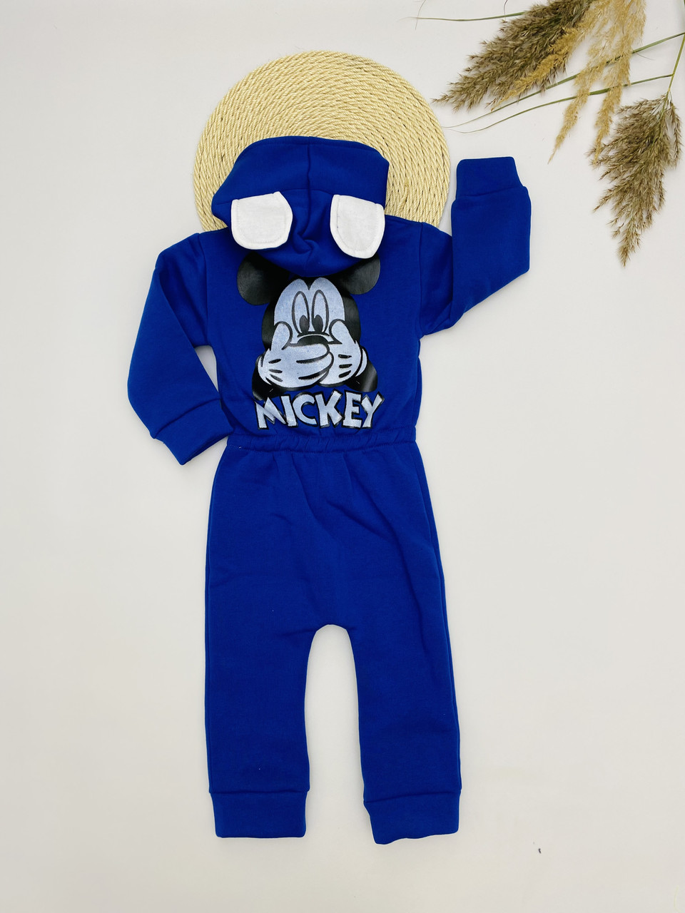 Ромпер на флісі дитячий Мікі синій 80, 86 см