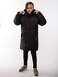 Підліткова зимова подовжена курточка на хлопця "НІК", фото 7