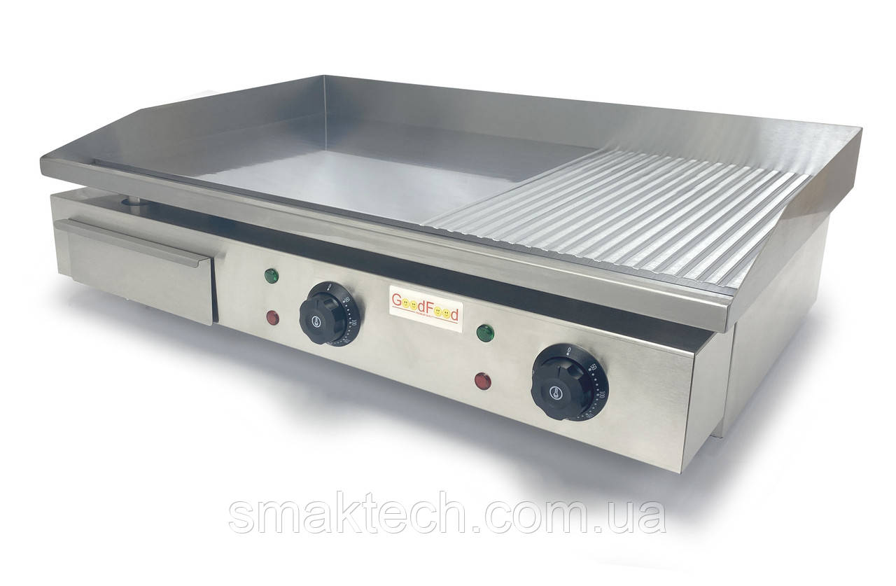 Поверхня для смаження (хромована) комбінована GoodFood EG73FRM, фото 1