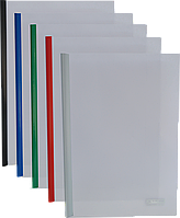 Папка скоросшиватель пластиковая с прижимной планкой 6 мм (А4, ассортимент цветов) BUROMAX BM.3370-99