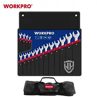 Набор ключей комбинированных WORKPRO (16 шт.) 6-32 мм CR-V PRO PLUS WP202503