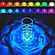Настільна лампа акумуляторна нічник Кристал Троянда Проекційний сенсорний світильник 16 кольорів  з пультом, фото 3