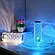 Настільна лампа акумуляторна нічник Кристал Троянда Проекційний сенсорний світильник 16 кольорів  з пультом, фото 7
