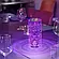 Настільна лампа акумуляторна нічник Кристал Троянда Проекційний сенсорний світильник 16 кольорів  з пультом, фото 9