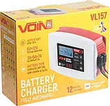 Зарядний пристрій автомобільного акумулятора 7 А — 6-12 VOIN VL-157, фото 7