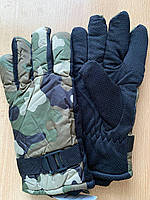 Тактические военные камуфляжные перчатки на манжете