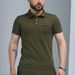 Чоловіча спортивна футболка Reebok поло Рібок хакі