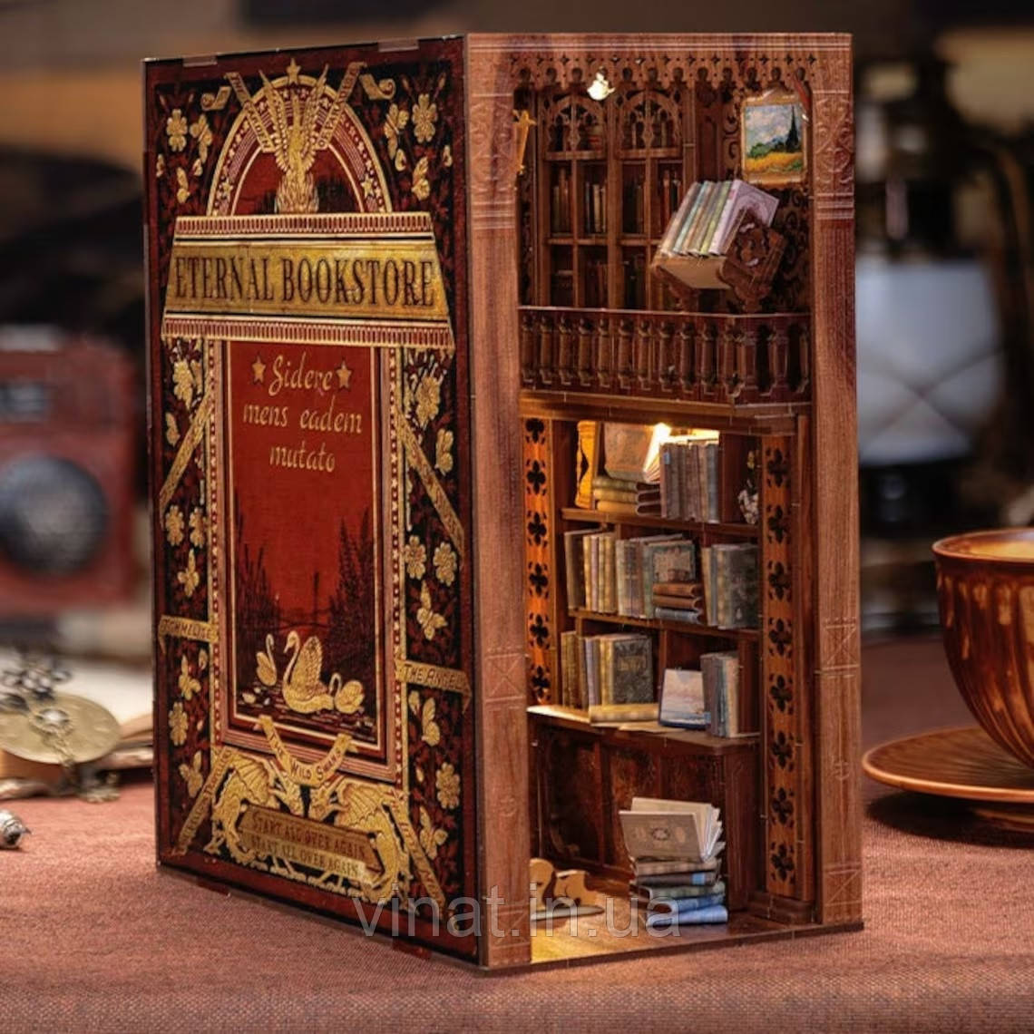 Бук Нук Бібліотека Eternal Bookstore Румбокс Book Nooks Cutebee YS05 Інтер'єрний конструктор