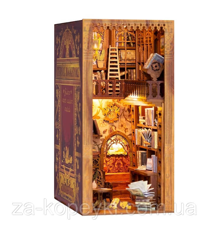 Бук Нук Бібліотека Eternal Bookstore Румбокс Book Nooks Cutebee YS05 Інтер'єрний конструктор