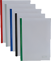 Папка скоросшиватель пластиковая с прижимной планкой 10 мм (А4, ассортимент цветов) BUROMAX BM.3371-99