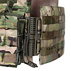Плитоноска з плитами 4 клас + баліст. пакет 2ARMOR ДСТУ 8782:2018 Cordura 1000D зі швидким скиданням MultiCam, фото 10