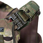 Плитоноска 2ARMOR з плитами 4 клас ДСТУ 8782:2018 Cordura 1000D з напашником та бал.пакетом MultiCam, фото 10