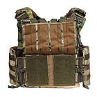 Плитоноска багатофунціональна 2ARMOR Cordura 1000 D під плити 30х25 см з напишником MultiCam, фото 5