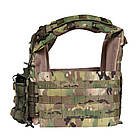 Плитоноска багатофунціональна 2ARMOR Cordura 1000 D під плити 30х25 см з напишником MultiCam, фото 8