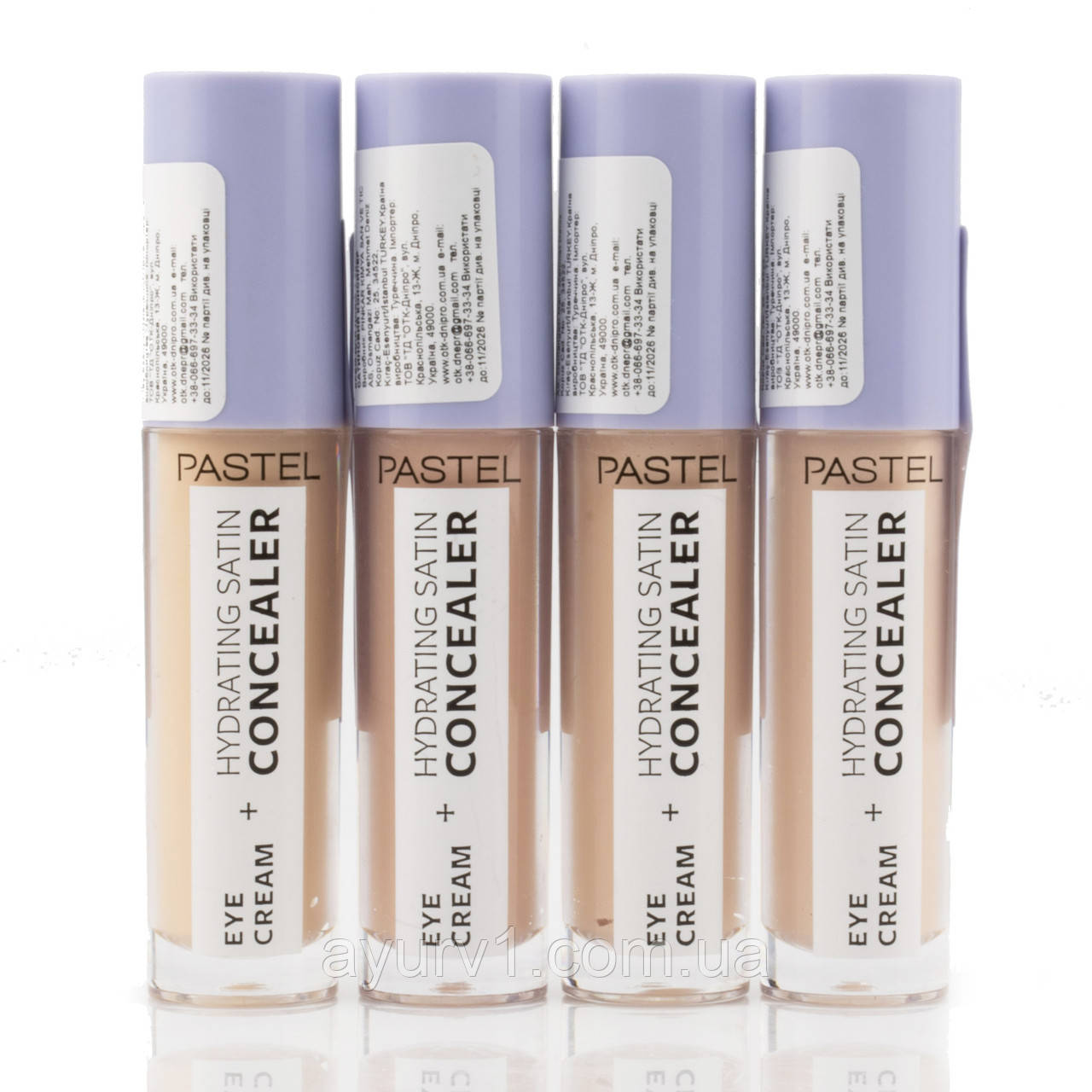 Крем для повік + сатиновий консилер, Eye cream + concealer, Pastel, 4.3 ml ( тон 63,64)