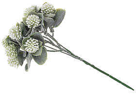 Штучна гілка фруктовий квіт, матеріал - пластик, 28см