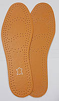 #18 Стельки кожаные в туфли №18 коричневые /разм.46